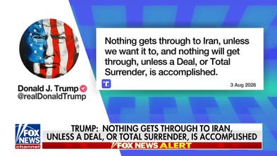 Trump says 'nothing gets through to Iran' unless approved by US