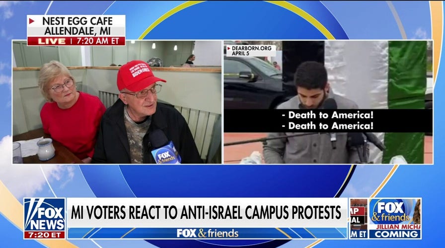 Michigan voters 'appalled' by anti-Israel protests, 'death to America' chants