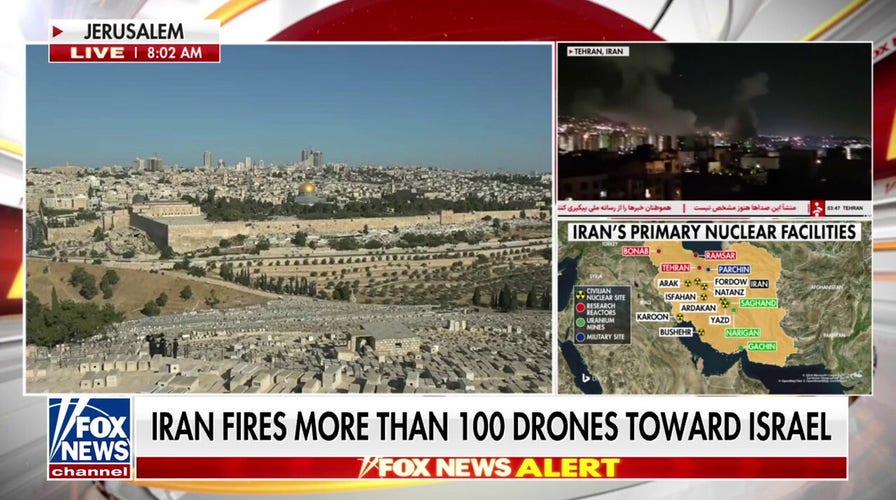 IDF spokesperson says Iran has launched more than 100 drones at Israel