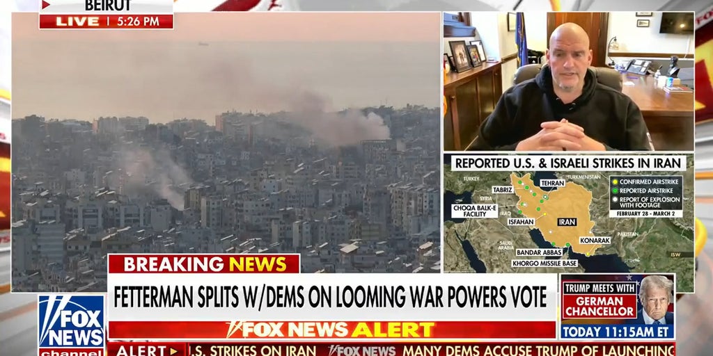 Sen. Fetterman splits with Democrats on looming war powers vote, says he’ll ‘follow country not party’