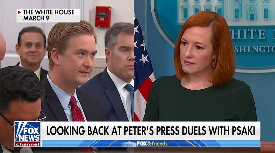Peter Doocy looks back at press duels with Psaki ahead of her final briefing