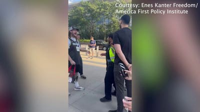Enes Kanter Freedom met with hostility as he enters WNBA arena