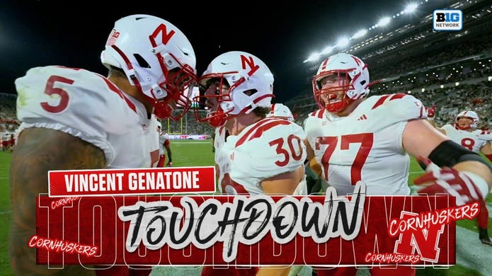 Vincent Genatone runs for 1-yard TD further extending Nebraska's lead over Michigan State