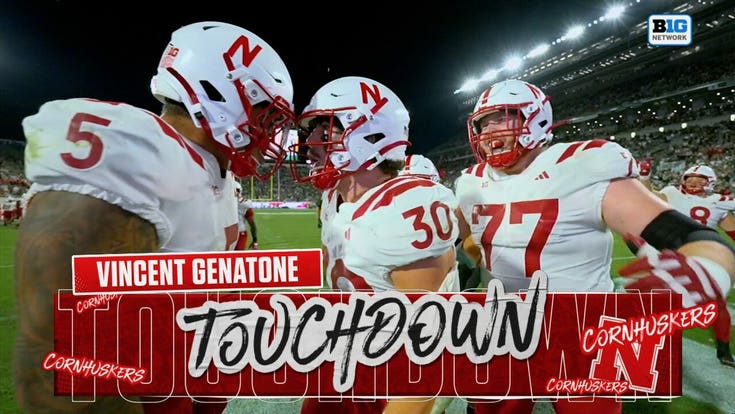 Vincent Genatone runs for 1-yard TD further extending Nebraska's lead over Michigan State