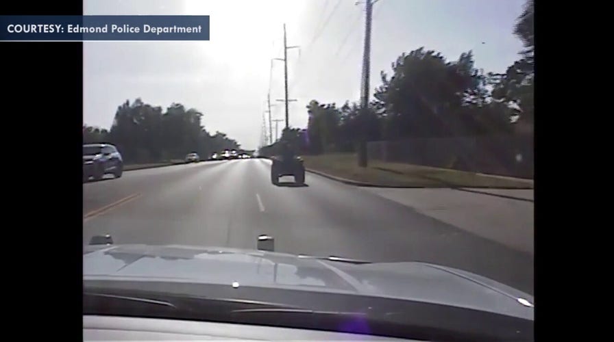 Handcuffed Oklahoma suspect escapes arrest on stolen ATV, leads police on high-speed chase