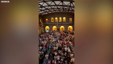 Hundreds shelter in USDA building, sing national anthem amid Fourth of July storm in DC