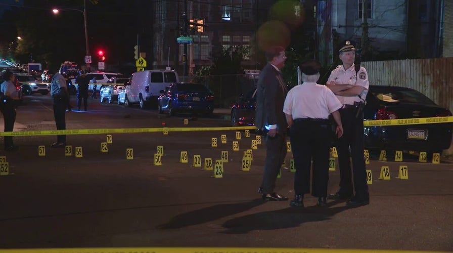 Philadelphia trio charged with attempted murder in shooting that injured five where nearly 100 shots fired