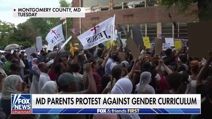 Maryland parents rally against gender-based curriculum 