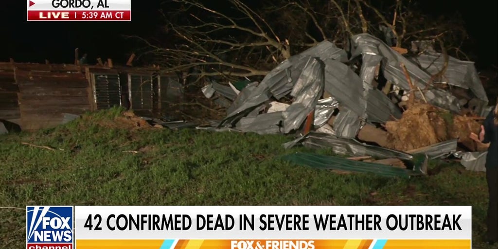 42 confirmed dead after tornado rips through Alabama