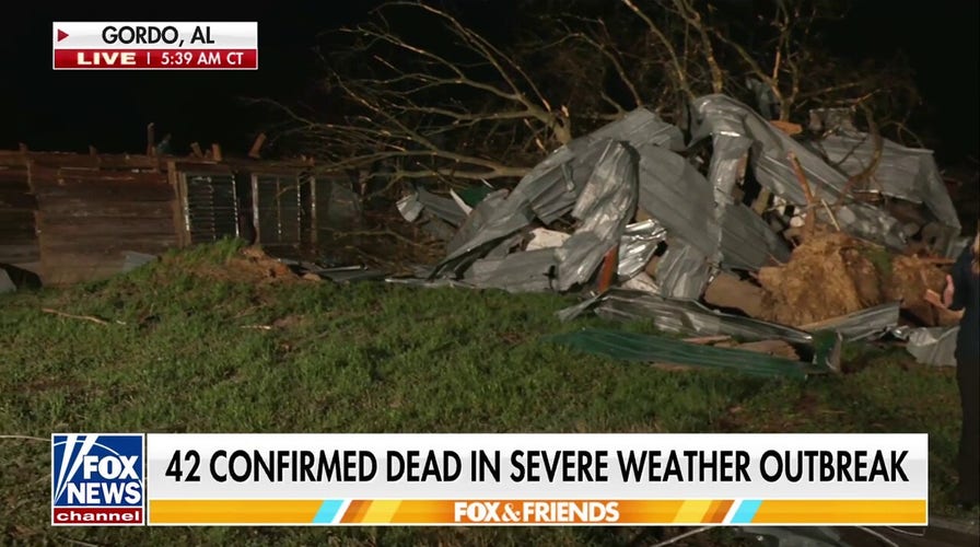 42 confirmed dead after tornado rips through Alabama