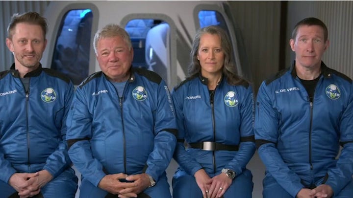 William Shatner previews upcoming Blue Origin space flight