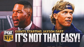Why Michael Strahan is cautious about Giants starting Jaxson Dart? | FOX NFL Kickoff