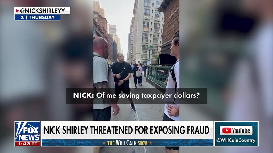 Nick Shirley threatened on NYC street: 'Someone's gonna find you'