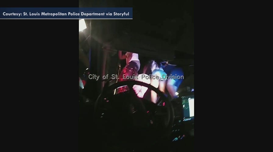 St. Louis PD seeking to ID mob who jumped on police car after officers broke up party