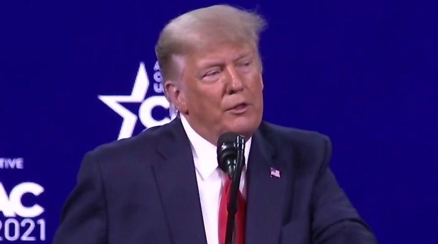 Trump tells CPAC he handed Biden 'modern-day medical miracle'