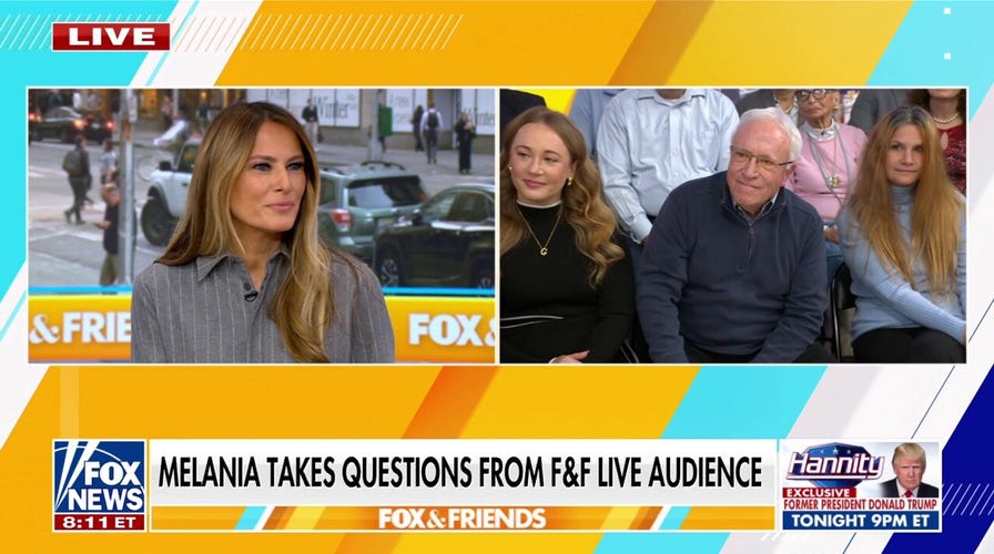 Melania Trump dice a 'Fox & Friends' que quiere que Estados Unidos sea seguro y próspero 