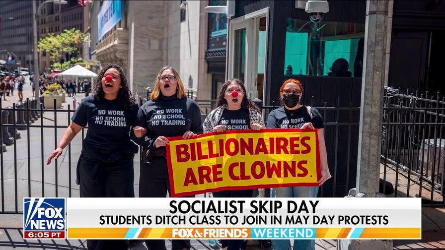 May Day activists push left-wing agenda