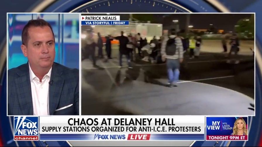 Anti-ICE protesters block exits, damage cars near New Jersey facility