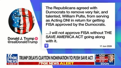 Trump refuses to approve FISA without SAVE Act included