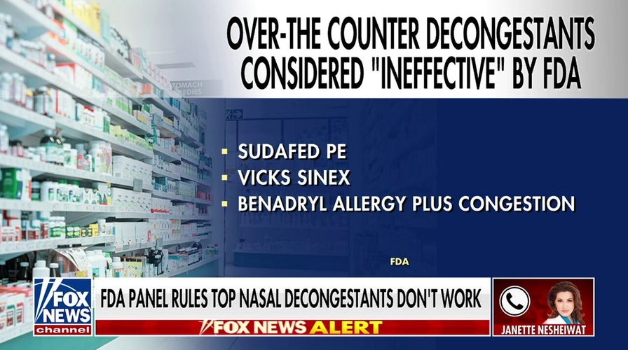 FDA panel rules top nasal decongestants don't work