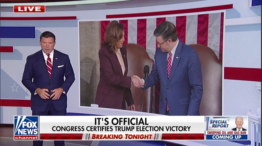 Vice President Harris presides over certification of 2024 presidential election results