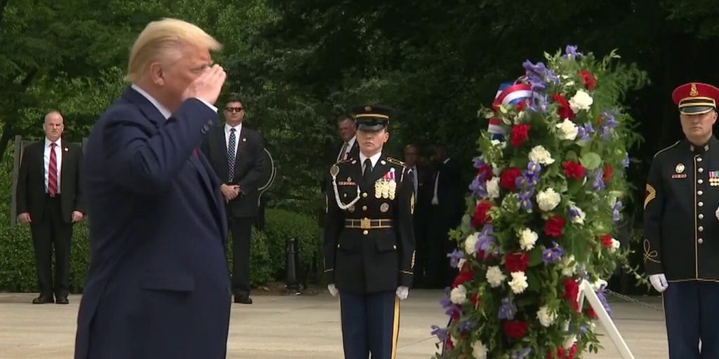 President Trump honors fallen troops on Memorial Day | Fox News Video