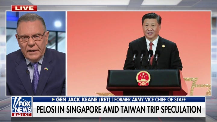 Pelosi's Taiwan trip 'the right decision': Gen. Keane