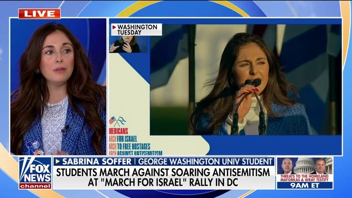 Student speaks at massive rally against antisemitism: 'Our spirit us unbroken'