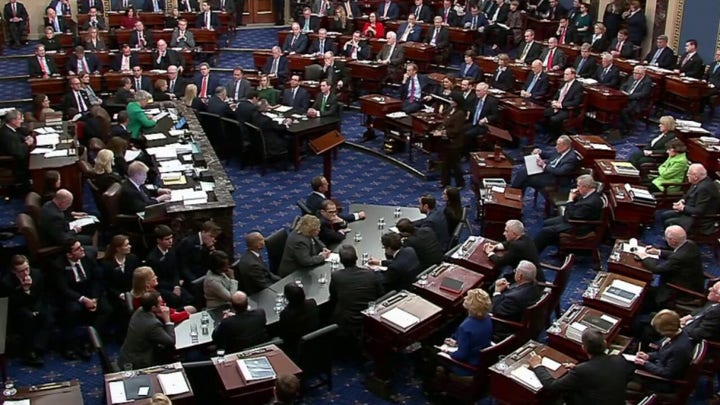 Senators vote 53-47 to acquit President Trump of obstruction of Congress at Senate impeachment trial