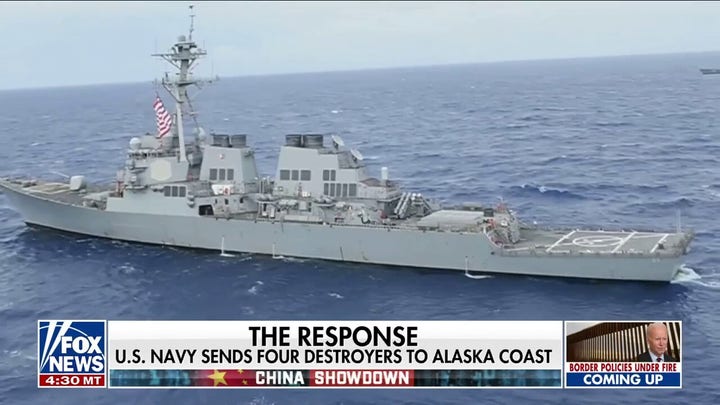 Russia conducts weekend war games off the coast of Alaska