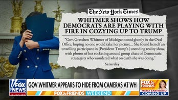  Gov. Whitmer appears to hide from cameras during White House visit