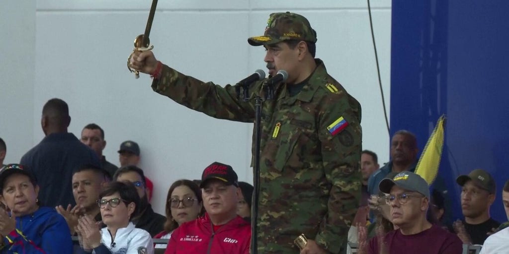 Maduro brandishes sword in fiery speech