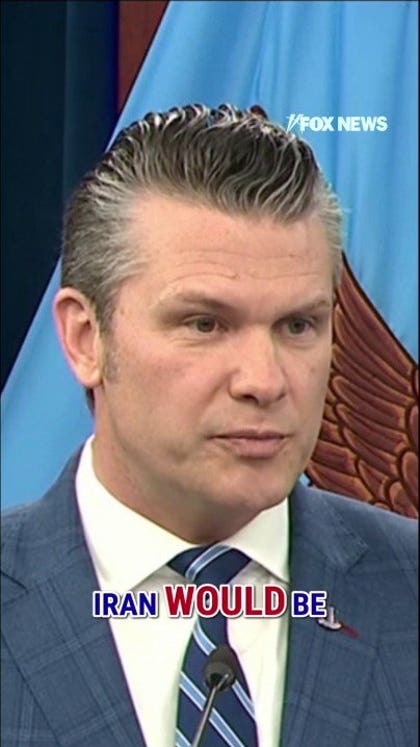 Hegseth: Iran would be wise to stop missile attacks