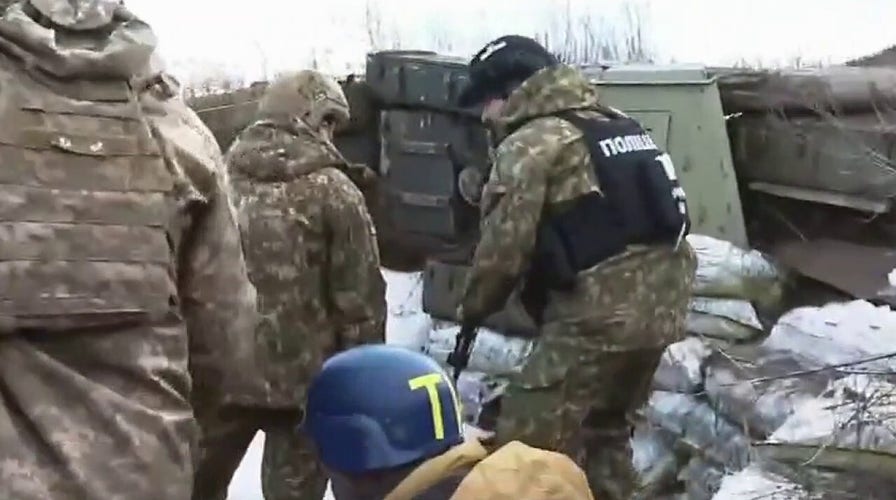 Trey Yingst reports on incoming rounds in Ukraine