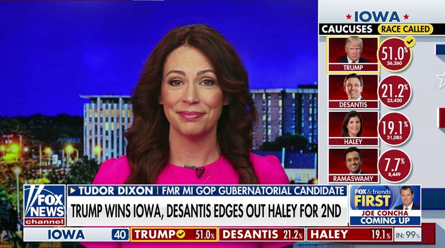 Tudor Dixon on Trump's historic victory in Iowa: 'Democrats are shaking in their boots right now'
