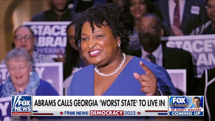 Stacey Abrams calls Georgia 'worst state in the country to live'