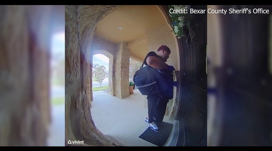 Texas deputies searching for burglary suspect after break-in attempt caught on camera