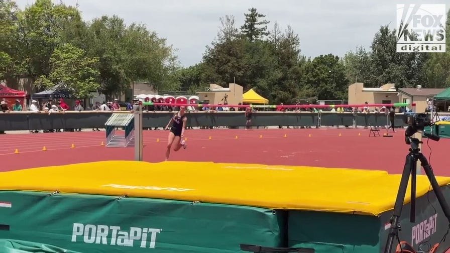 AB Hernandez defeats Reese Hogan, named co-champion in girls’ high jump event at California meet