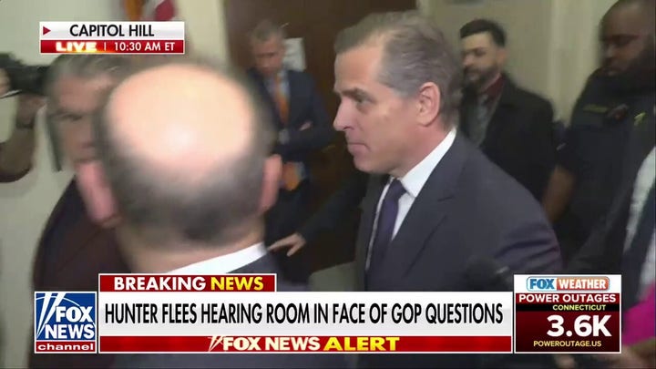 Hunter Biden flees hearing in face of GOP questions