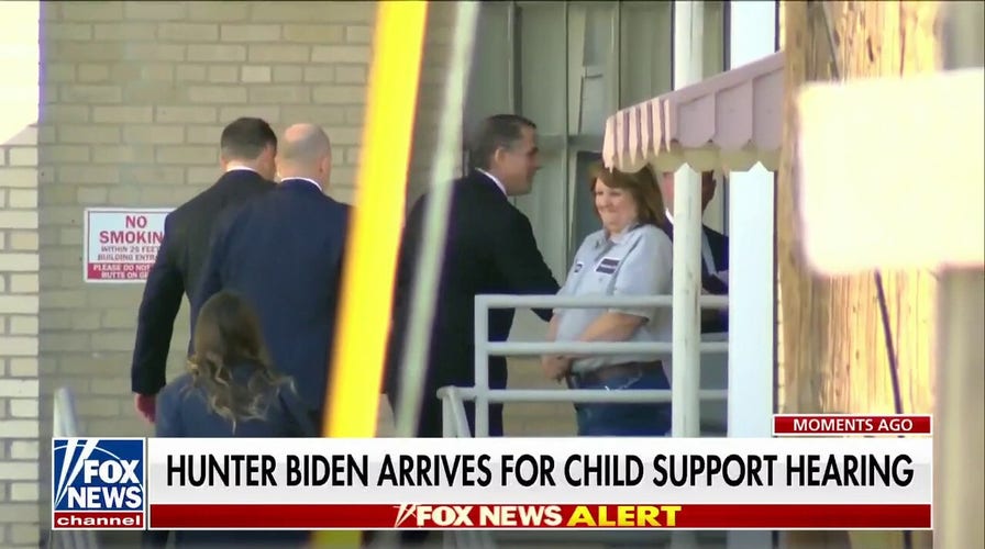 Hunter Biden arrives in court for child support hearing