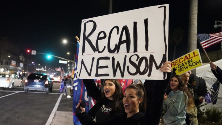CA voters on Gov Newsom recall election