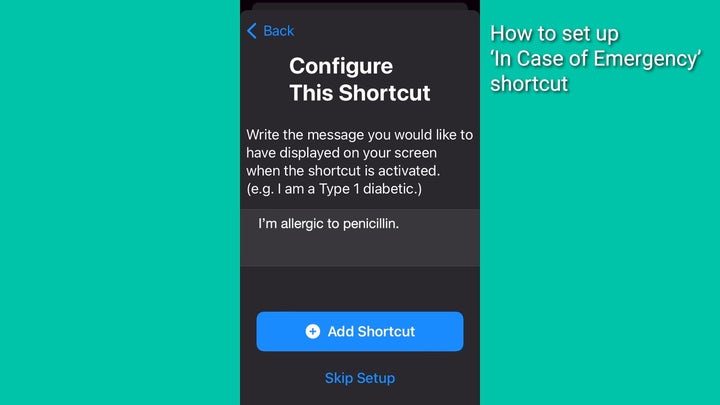 An emergency shortcut for your iPhone