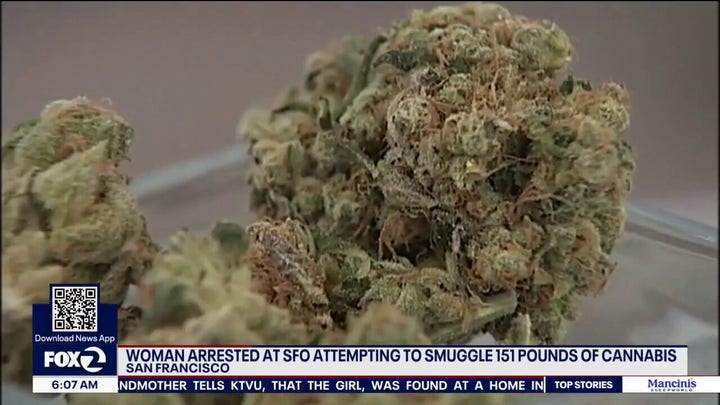 Woman allegedly caught with over 150 pounds of cannabis at San Francisco Airport