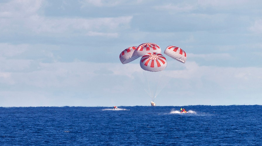 NASA astronauts in SpaceX capsule splash down in the Gulf of Mexico