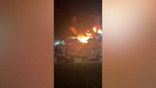Beachside party in Bali, Indonesia turns into a raging fire