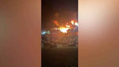 Beachside party in Bali, Indonesia turns into a raging fire