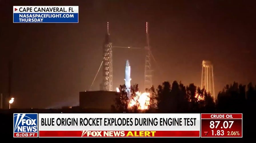 Blue Origin rocket explodes during engine test at Cape Canaveral