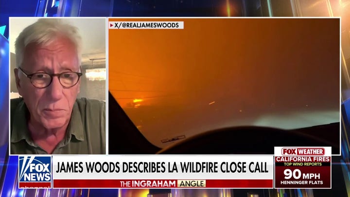 El actor James Woods dice que "es posible" que su casa siga en pie