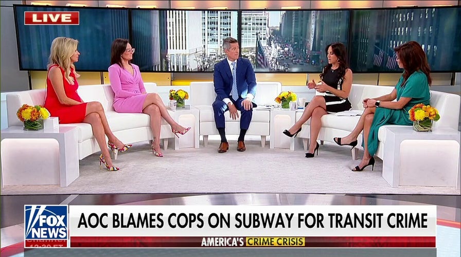 AOC re-elected after blaming cops for crime on subways