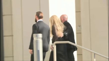 Erika Kirk arrives at courthouse